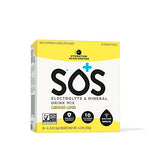 SOS Hydration Electrolytes Powder Packets - Dehydration Mineral Water Flavoring Drink Mix Multiplier, Helps Renew Energy & Rehydration, with Potassium & Low Sugar - Citrus (20 Stick Packets)