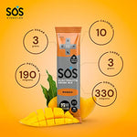 SOS Hydration Electrolyte Replacement Powder Drink Mix, (Mango 20 Stick Box)